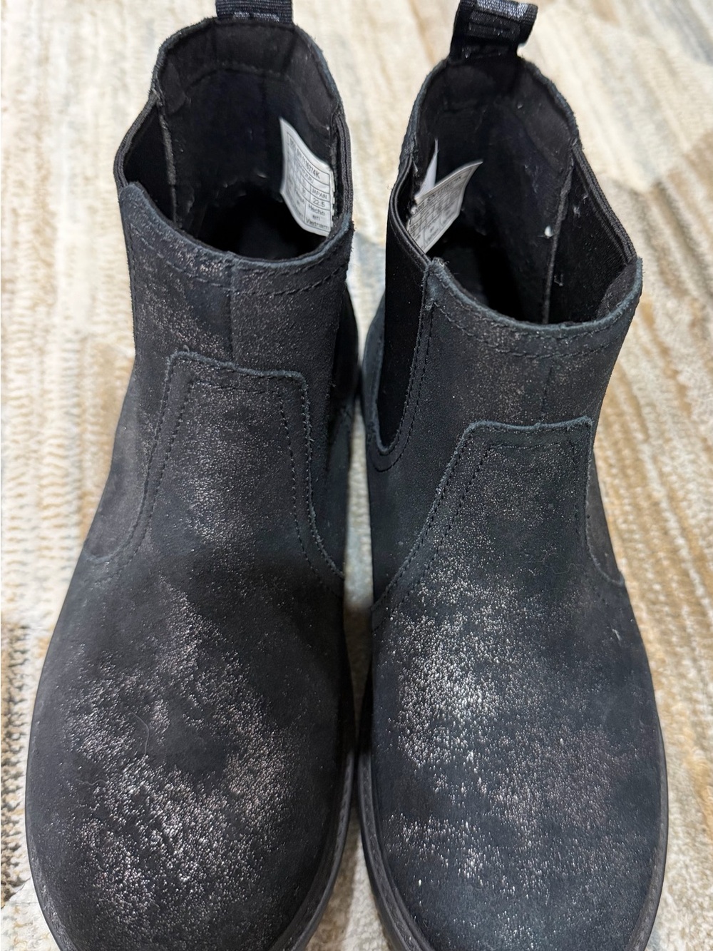 UGG Black Kids Suede Chelsea Boots